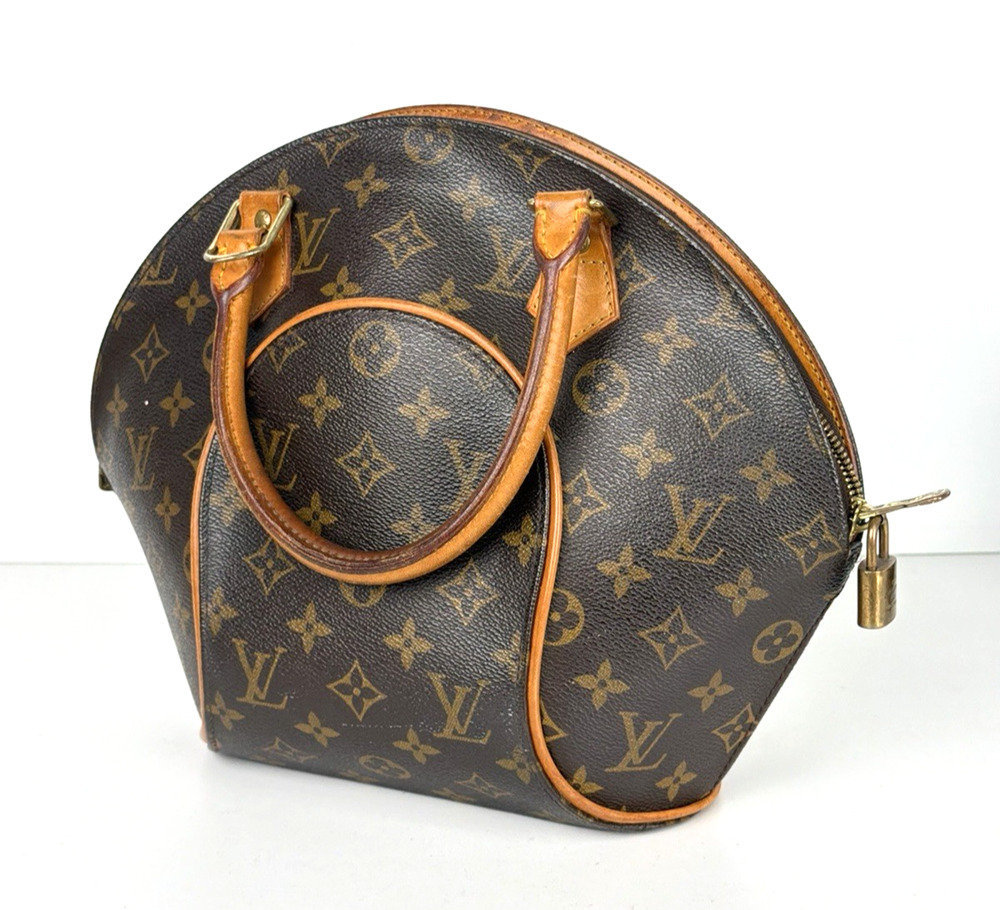 Louis Vuitton Ellipse PM Handbag in Brown LV Monogram Coated Canvas 2000 S08